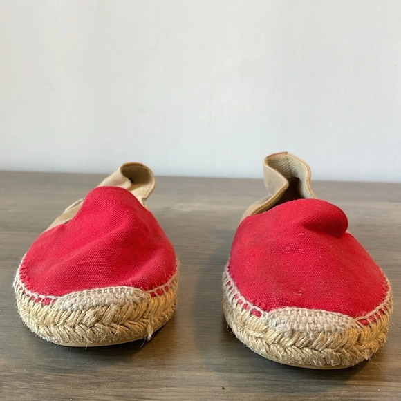 Tory Burch, women’s 7, tan and red summer espadrille flats, good condition - Picture 3 of 13